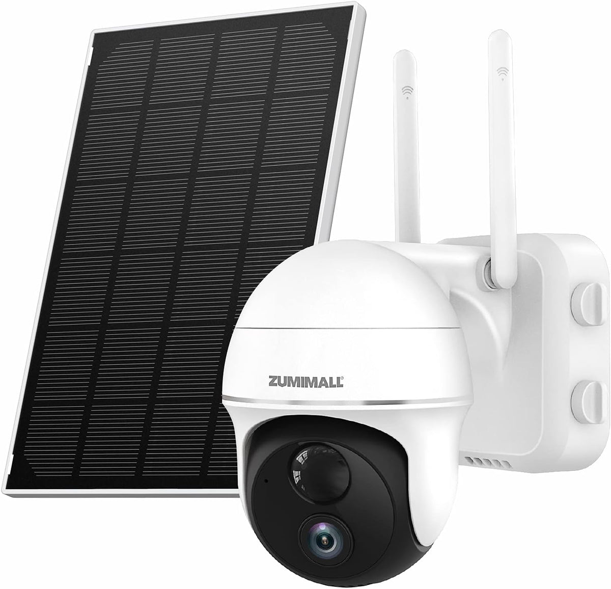 Wireless WiFi Pan Tilt 360° View Solar Powered Security Camera H49834