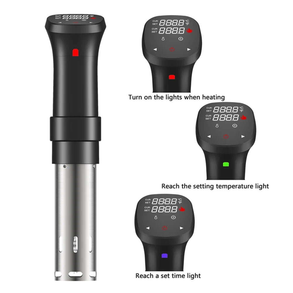 1100W Sous Vide Cooker Waterproof Quiet Cooking Machine E70346