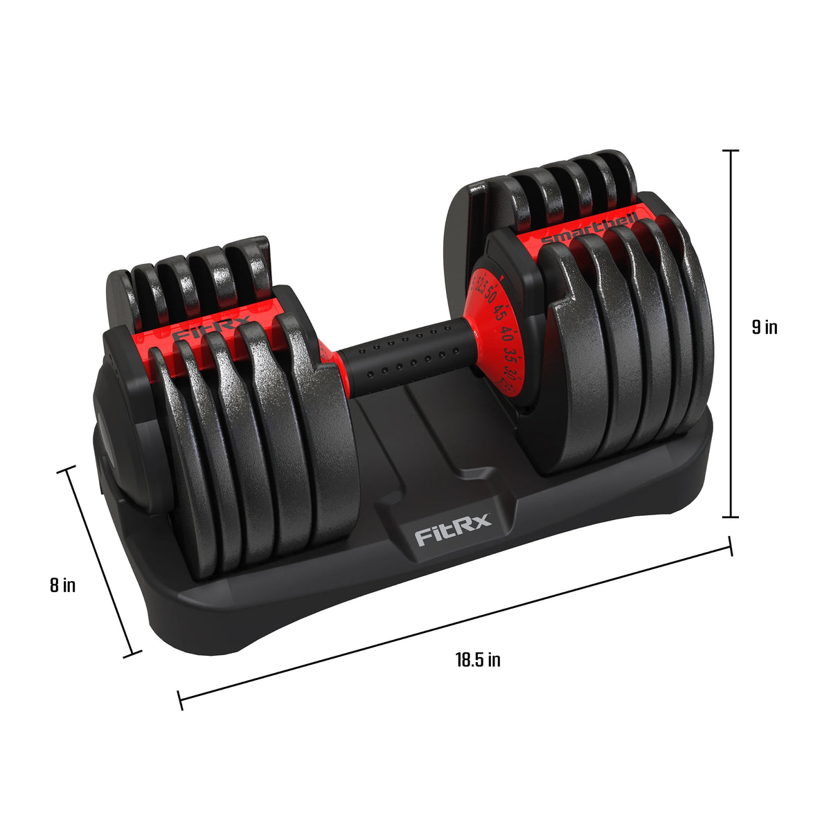 Adjustable Dumbbell 5-52.5 lbs Black Single F797982
