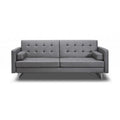 Gray Sofa Bed with Stainless Steel Legs Y56456