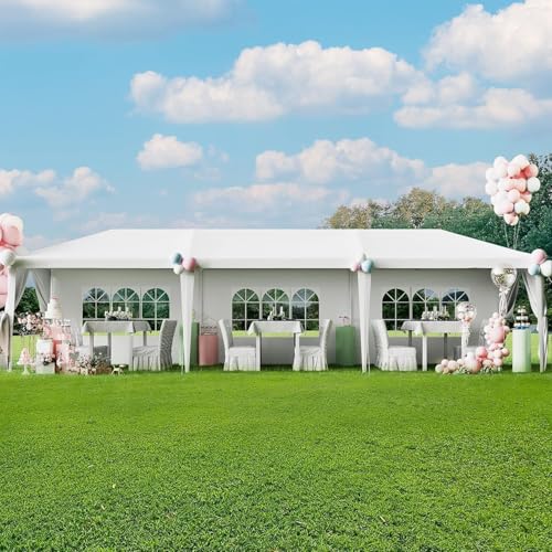 10'x30' Waterproof Party Tent with Removable Sidewalls & 2 Doors W803