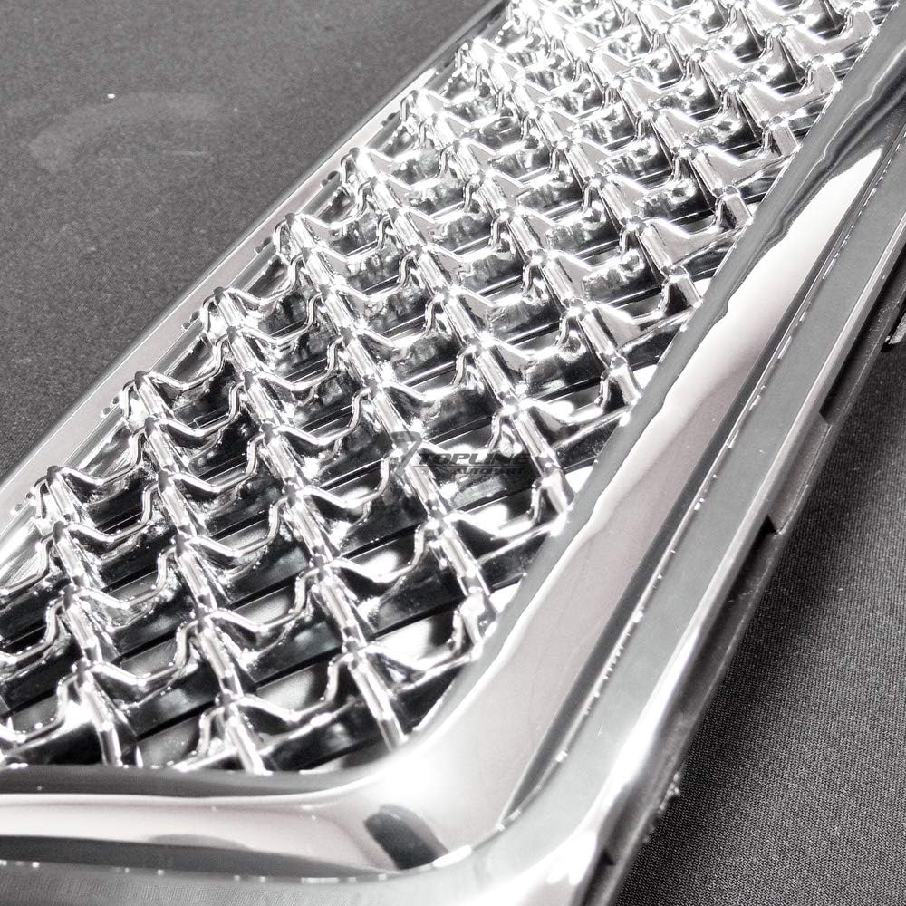 Chrome Mesh Front Lower Bumper Grille Pack of 2 V18387