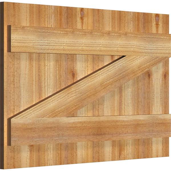Rough Sawn Western Red Cedar Board-n-Batten Shutters Z345