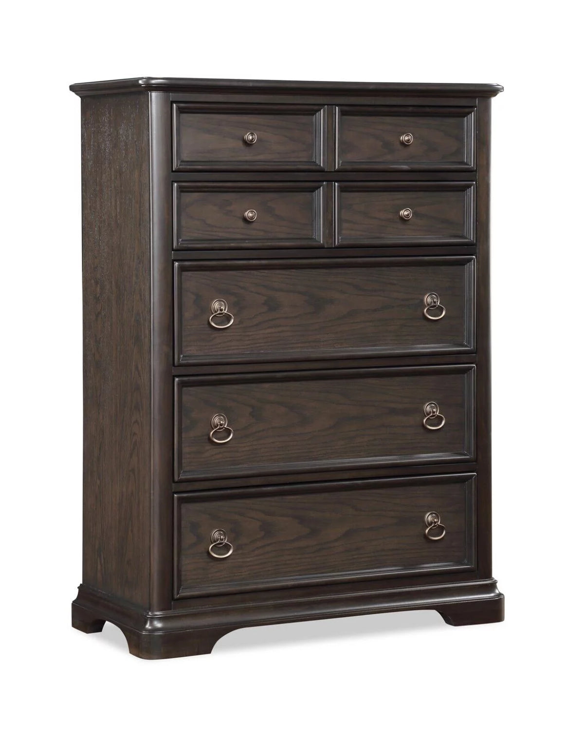 King Size Arched Panel Bed Storage Chest Nightstand Set M580886