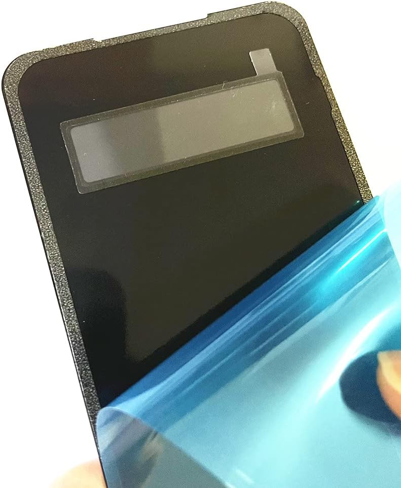 Black Front Glass Replacement with Pre-Installed Tape Parts Back Glass for LG V60 ThinQ Dual Screen D57372