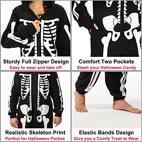 Skeleton Plush Pajamas Onesie J7231