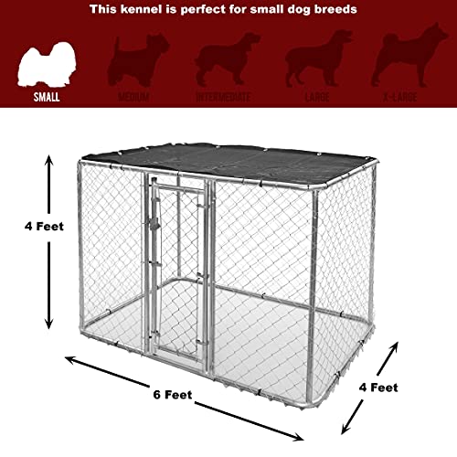 Portable Kennel with Sunscreen, 6L x 4W x 4H Feet I107849