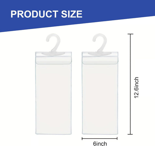 2 PCS Disabled Parking Permit PVC Protective Case with Hook (Transparent) F622