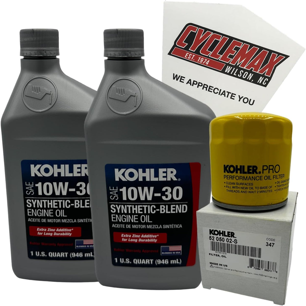 10W-30 Semi Synthetic Engine Oil Change Kit K892
