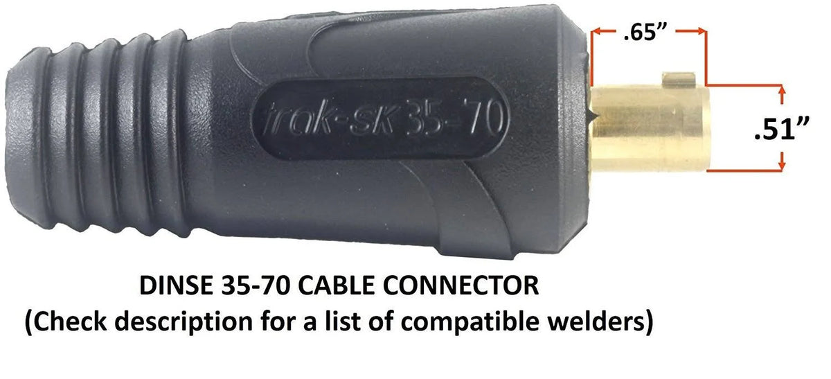 300 Amp Welding Leads Assembly Set #1 AWG Cable 75 Feet V438
