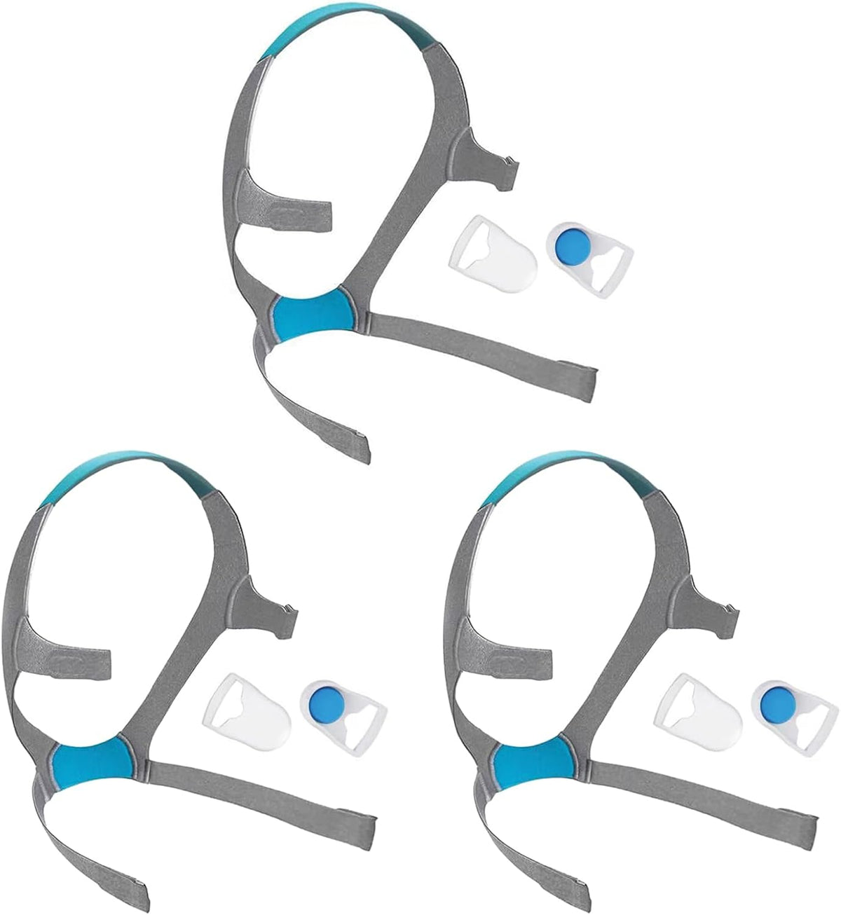 3-Pack Replacement CPAP Mask Headgear Strap for Airfit F20, Large G51902