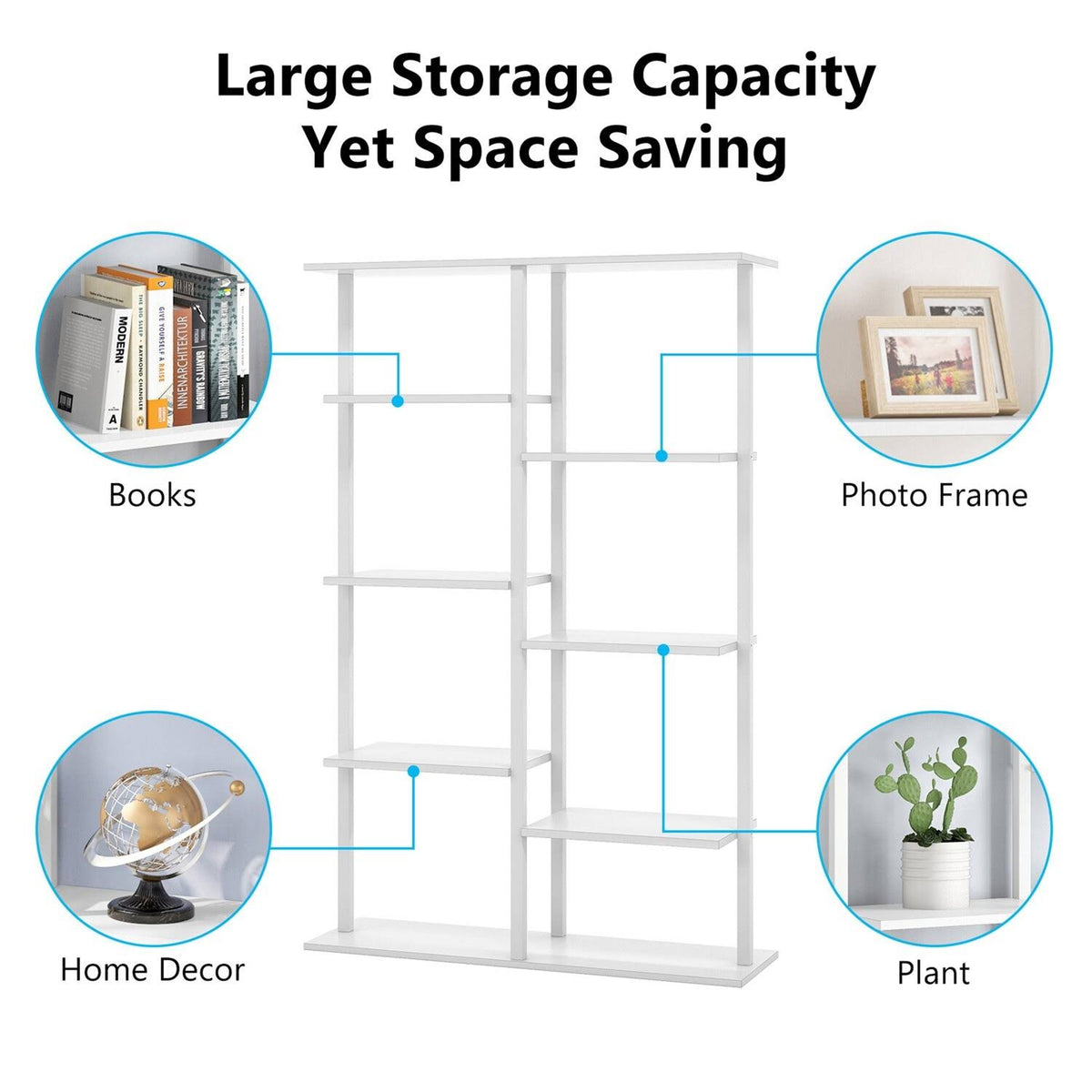 5-Tier Brown Bookcase P8571