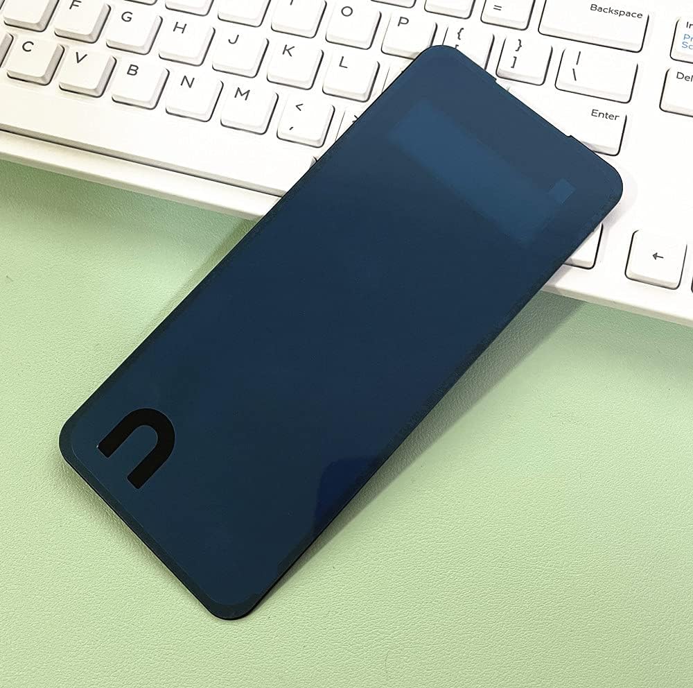 Black Front Glass Replacement with Pre-Installed Tape Parts Back Glass for LG V60 ThinQ Dual Screen D57372