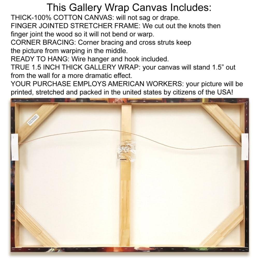 Giclee on Gallery Wrap Canvas R1050