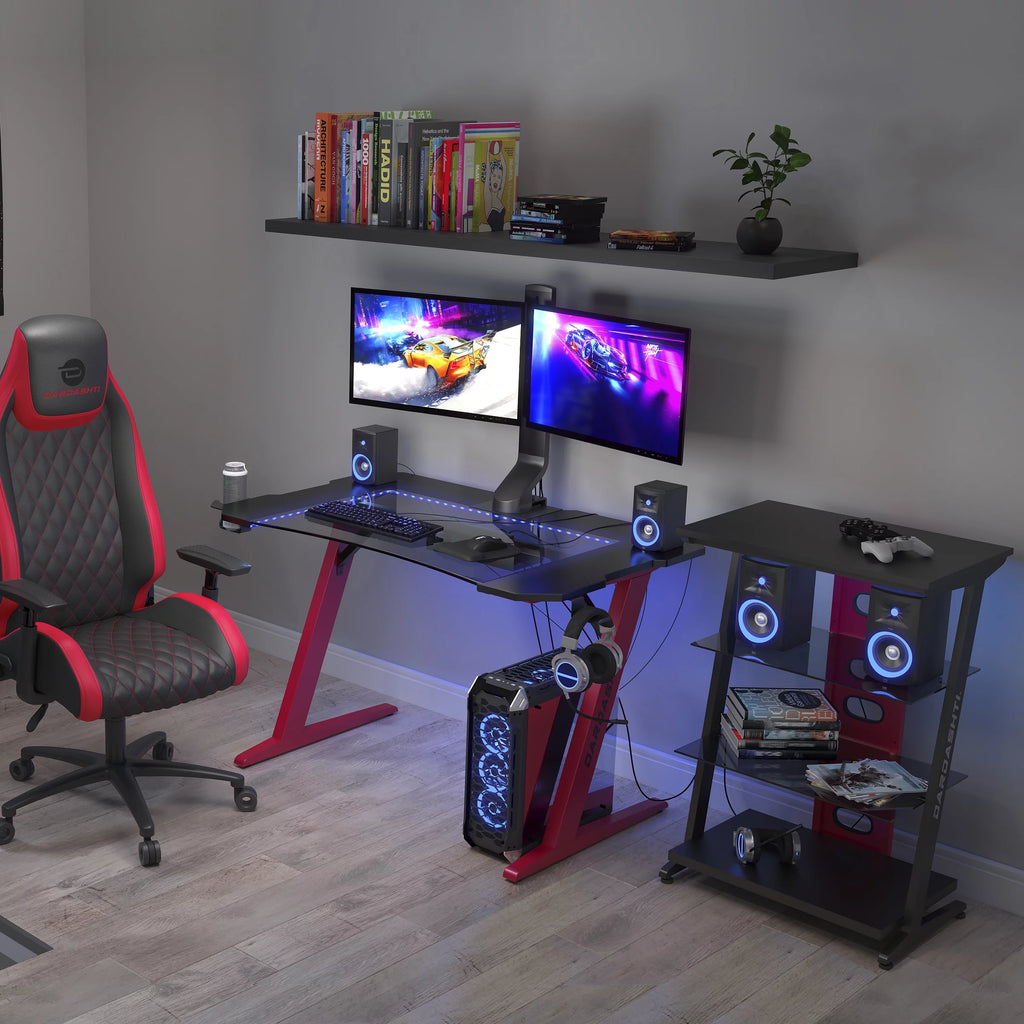 Ruby Red Gaming Desk A190059