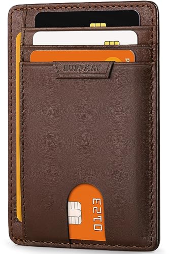 Slim Leather Front Pocket Wallet with RFID Blocking U8649