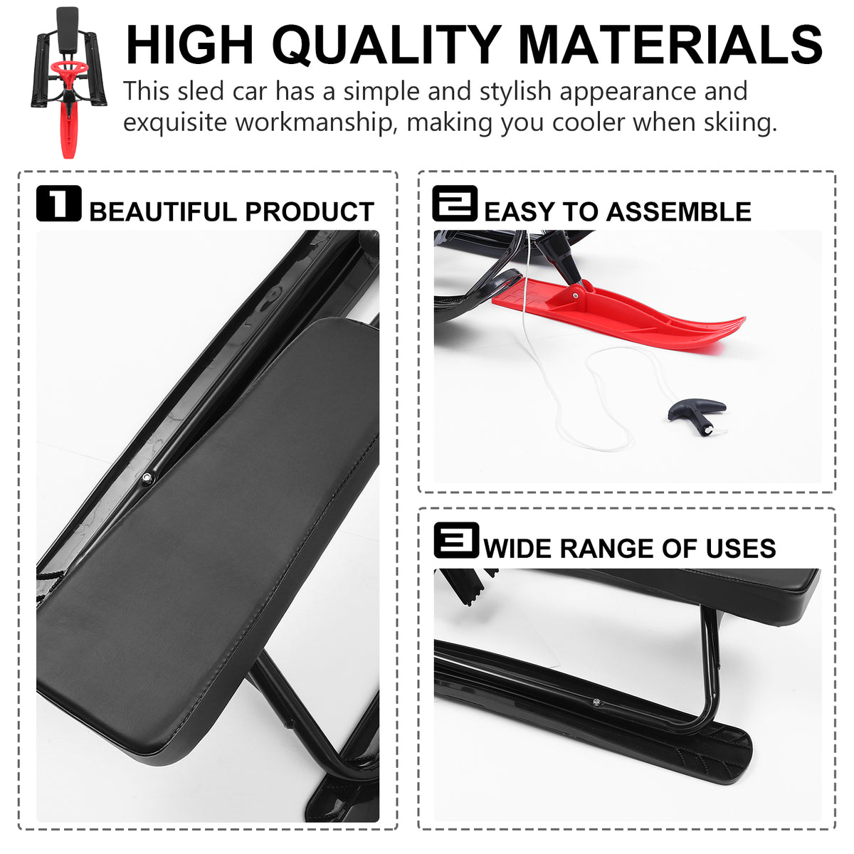 1Pc Snowboard Outdoor Sled I309