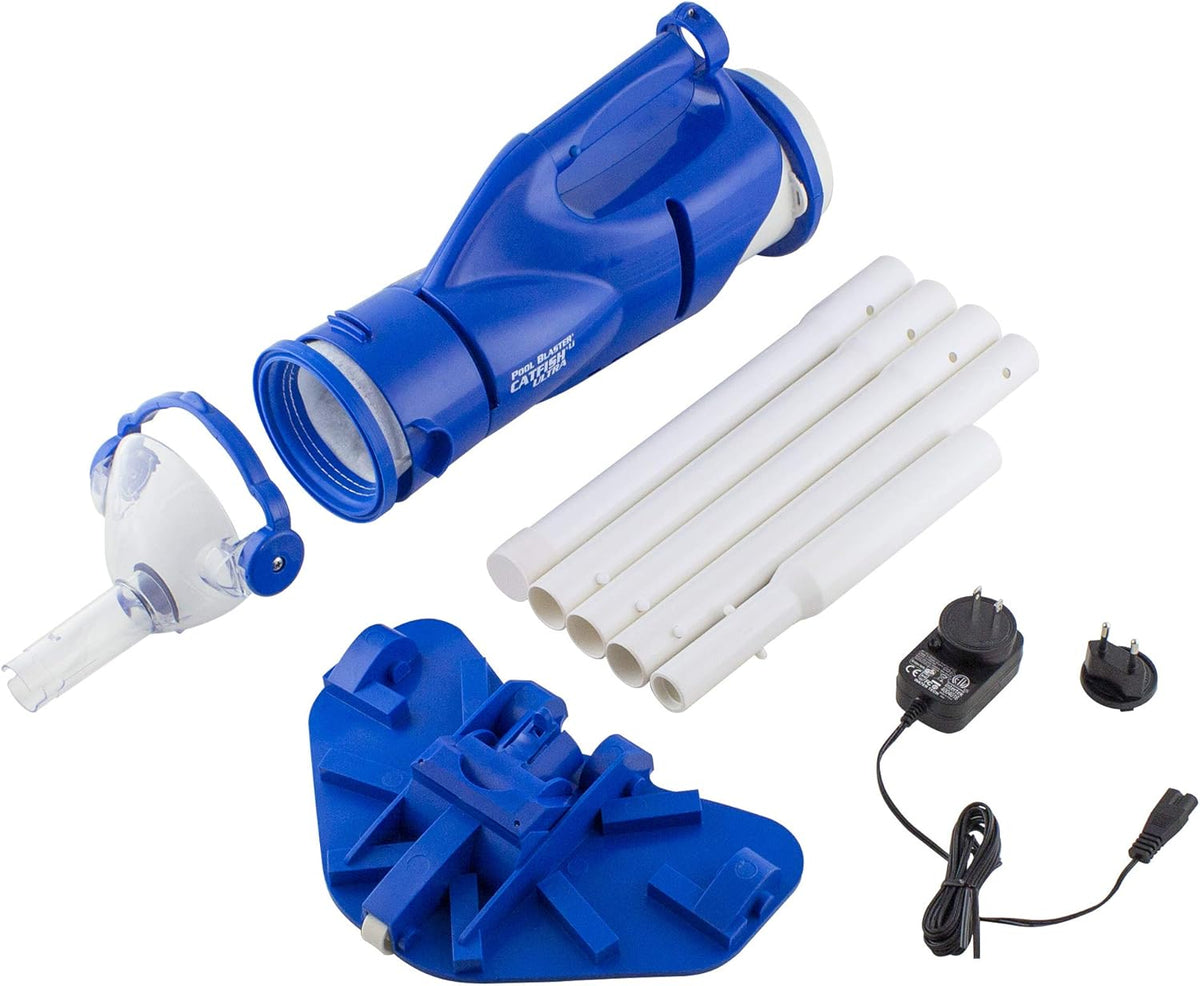 Cordless Handheld Pool Vacuum with Pole Set E8477