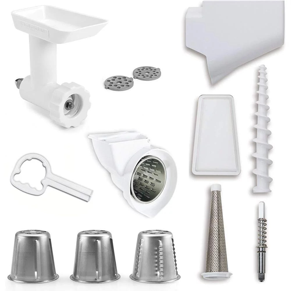 Stand Mixer Attachment Pack Food Grinder Fruit Vegetable Strainer Rotor Slicer Shredder Flex Edge Beater Z539
