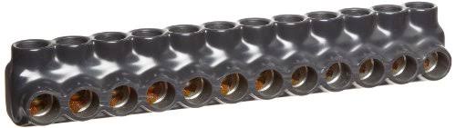 Black Insulated Multi Cable Connector Dual Entry 12 Ports B50954
