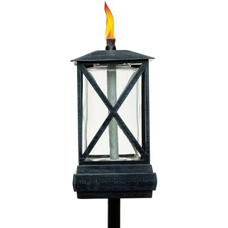 65-inch Square Metal Black Torch U600