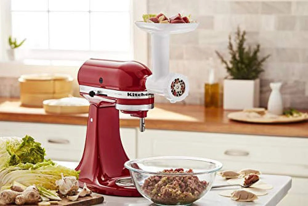 White Food Grinder Attachment U95536