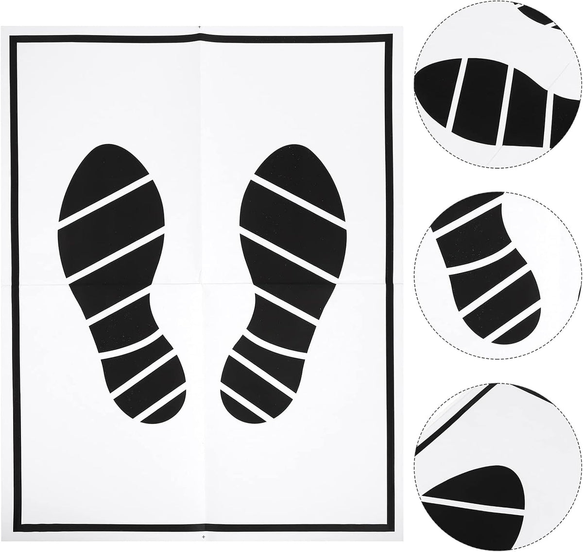 50Pcs Disposable Paper Foot Mats I85654
