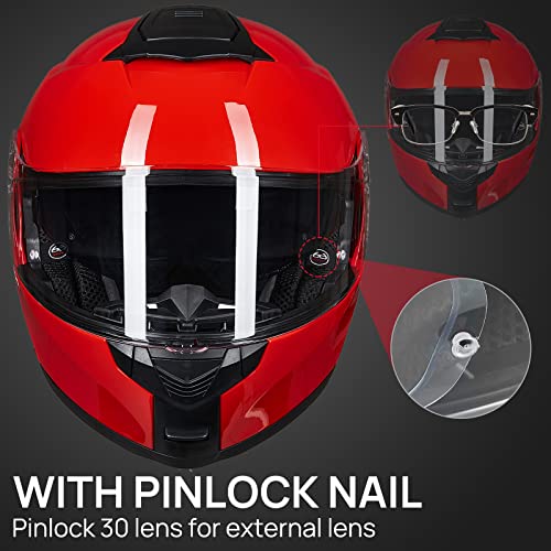Matte Black Large Modular Full Face Motorcycle Helmet E88173