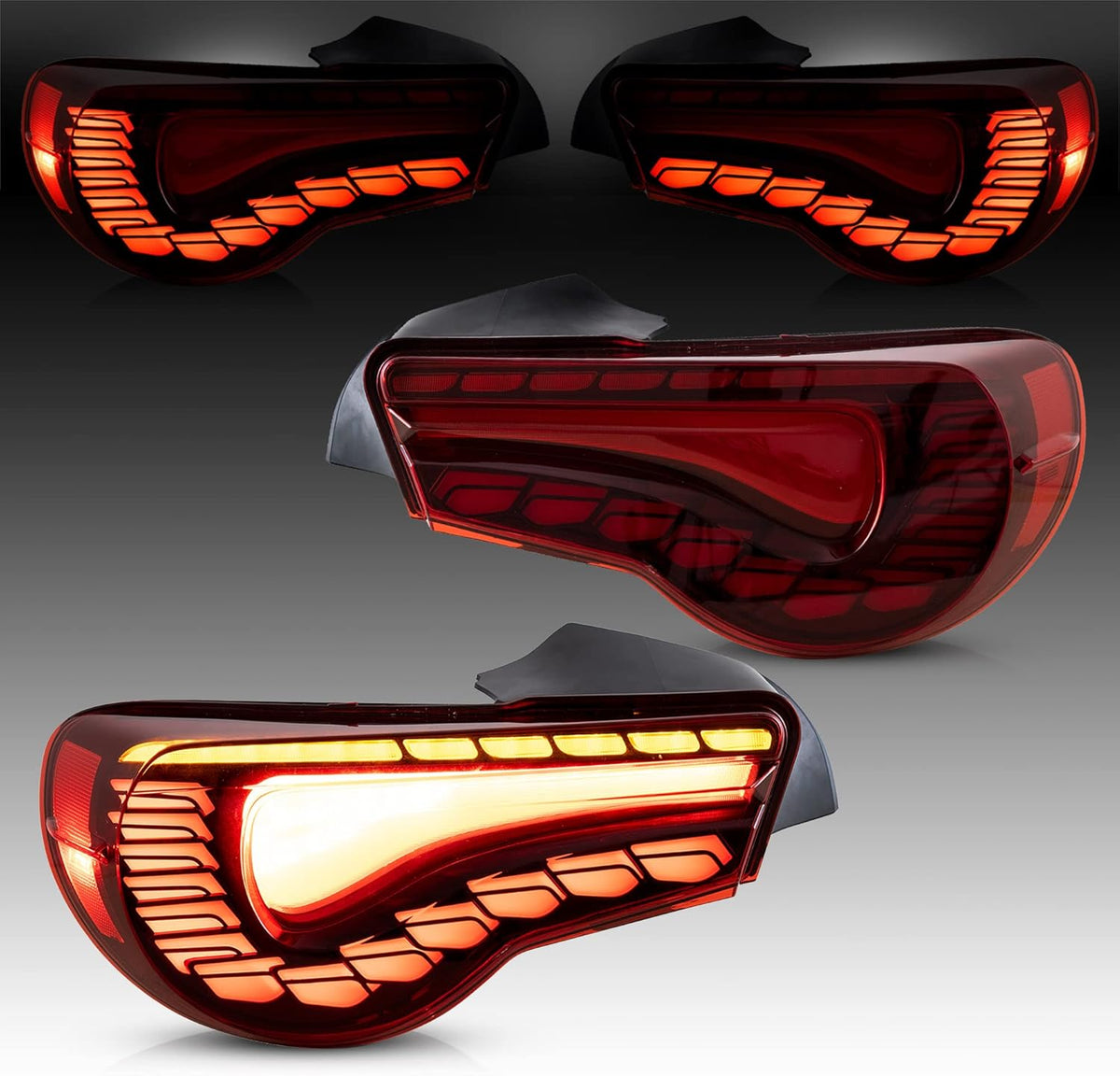 Smoked OLED Tail Lights with Sequential Turn Signal I750