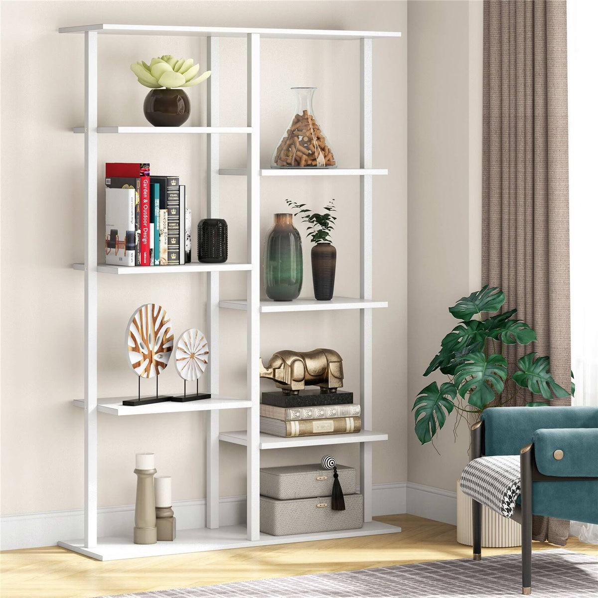 5-Tier Brown Bookcase P8571