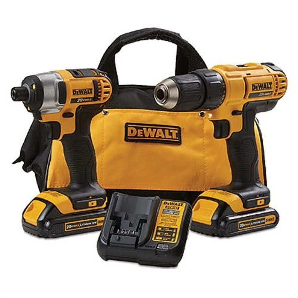 20V MAX Cordless Drill Driver Impact Driver Combo Kit 1.3 Ah Lithium Ion U54773