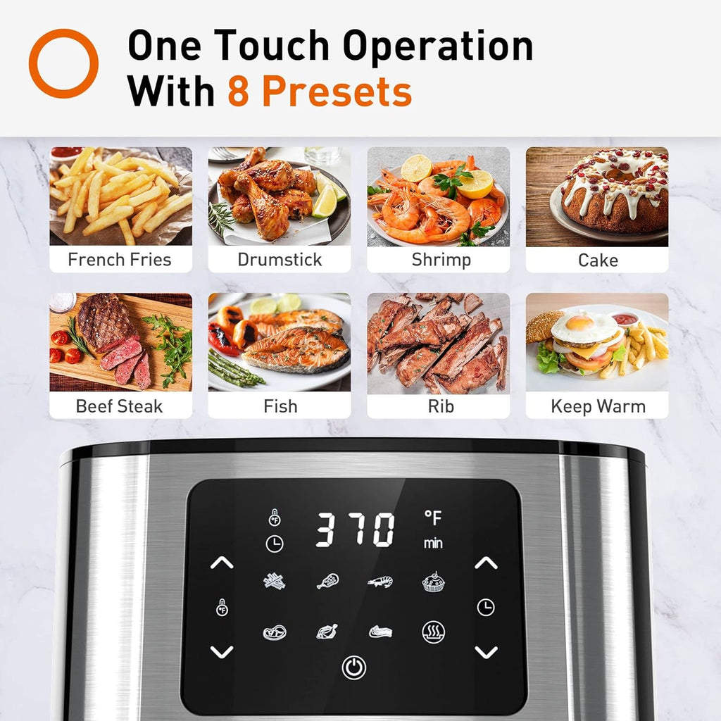 5.8Qt Stainless Steel Air Fryer Toaster Oven M593