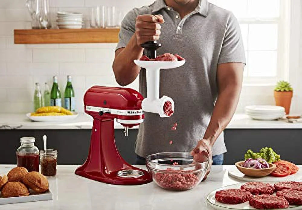 White Food Grinder Attachment U95536