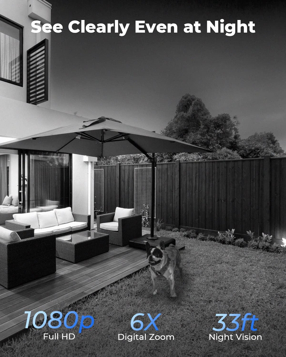 Solar WiFi Camera Security Outdoor Wireless Battery Powered 1080p Night Vision W501
