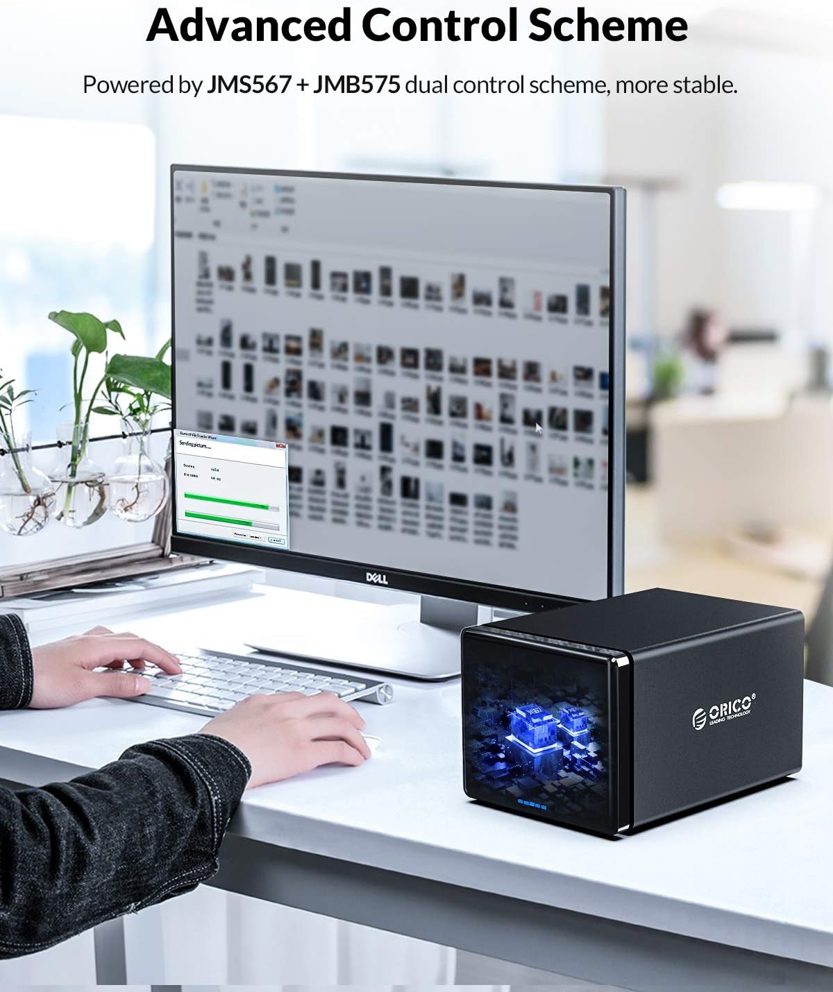 4 Bay HDD Raid Enclosure USB External Hard Drive Enclosure Aluminum SATA III Disk Storage Case Q857