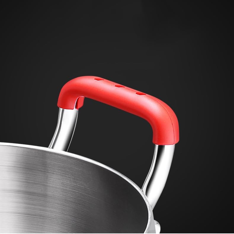 Stainless Steel Stock Pot Soup Sauce Pan Cooking Pots Lids Cover Stockpot Pans T90614