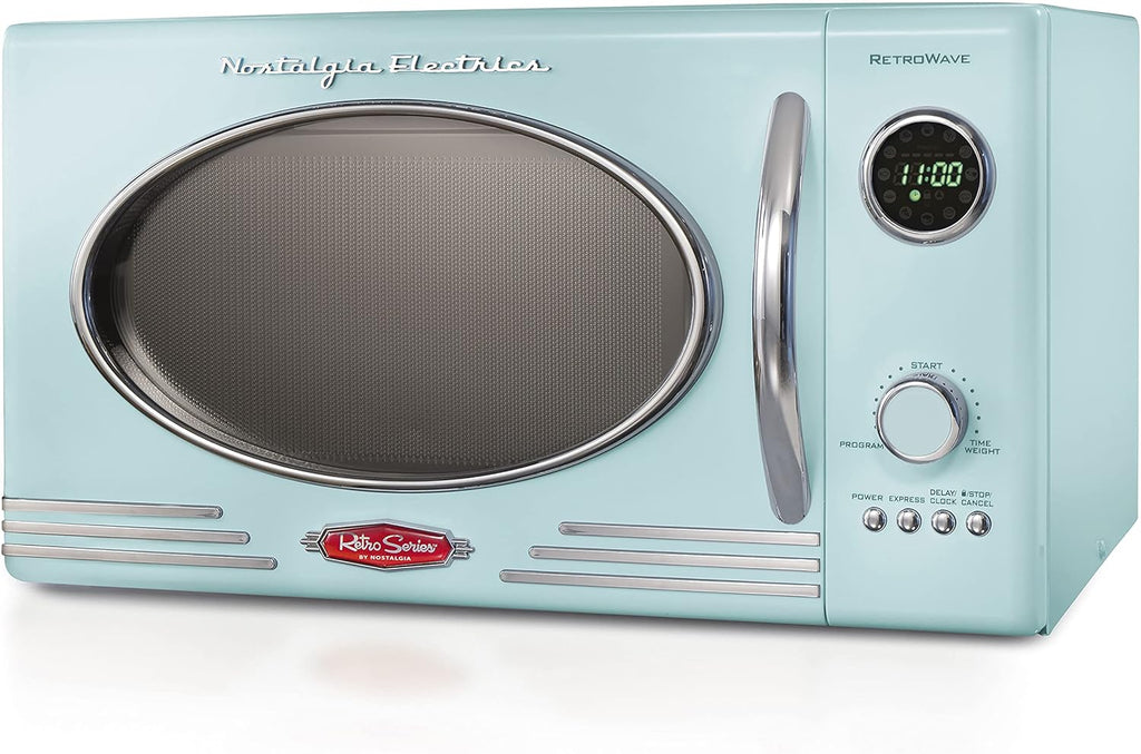 0.9 Cu. Ft. 800-Watts Retro Microwave Oven & Single Serve K-Cup Coffee Brewer C5544