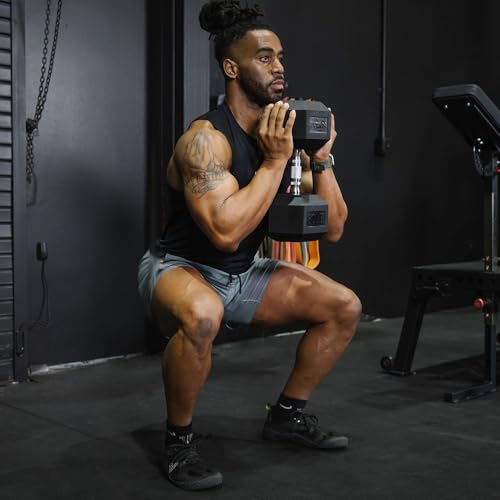 Black Rubber Coated Hex Dumbbell Pair M95413