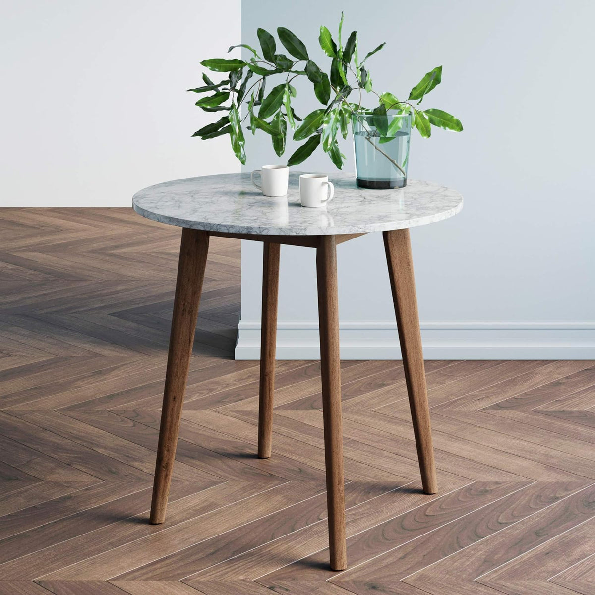Round Marble Bistro Dining Table W8428