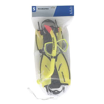 Yellow S/M Mini Vu Combo with Fins M210