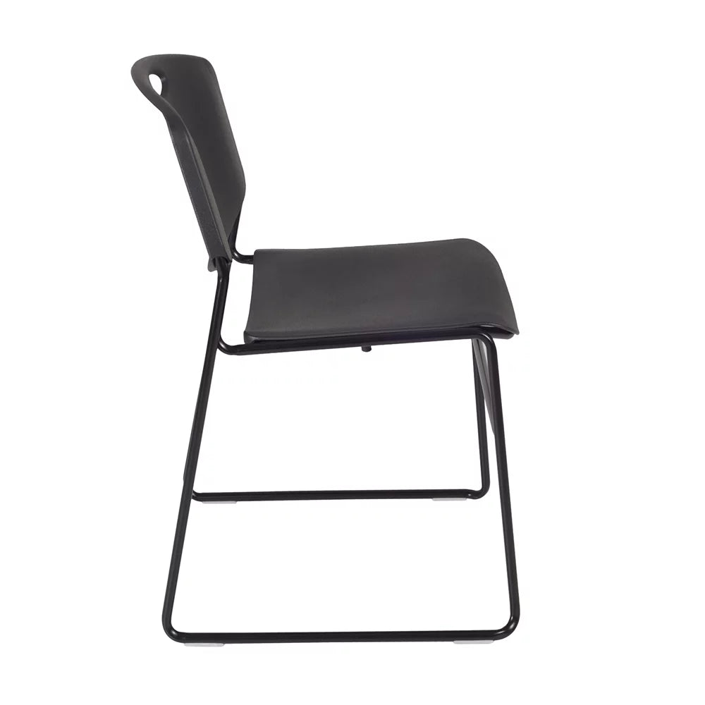 48" Square Breakroom Table & 4 Stack Chairs V16441