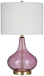 Thumbprint Glass Gourd Table Lamp Q3760