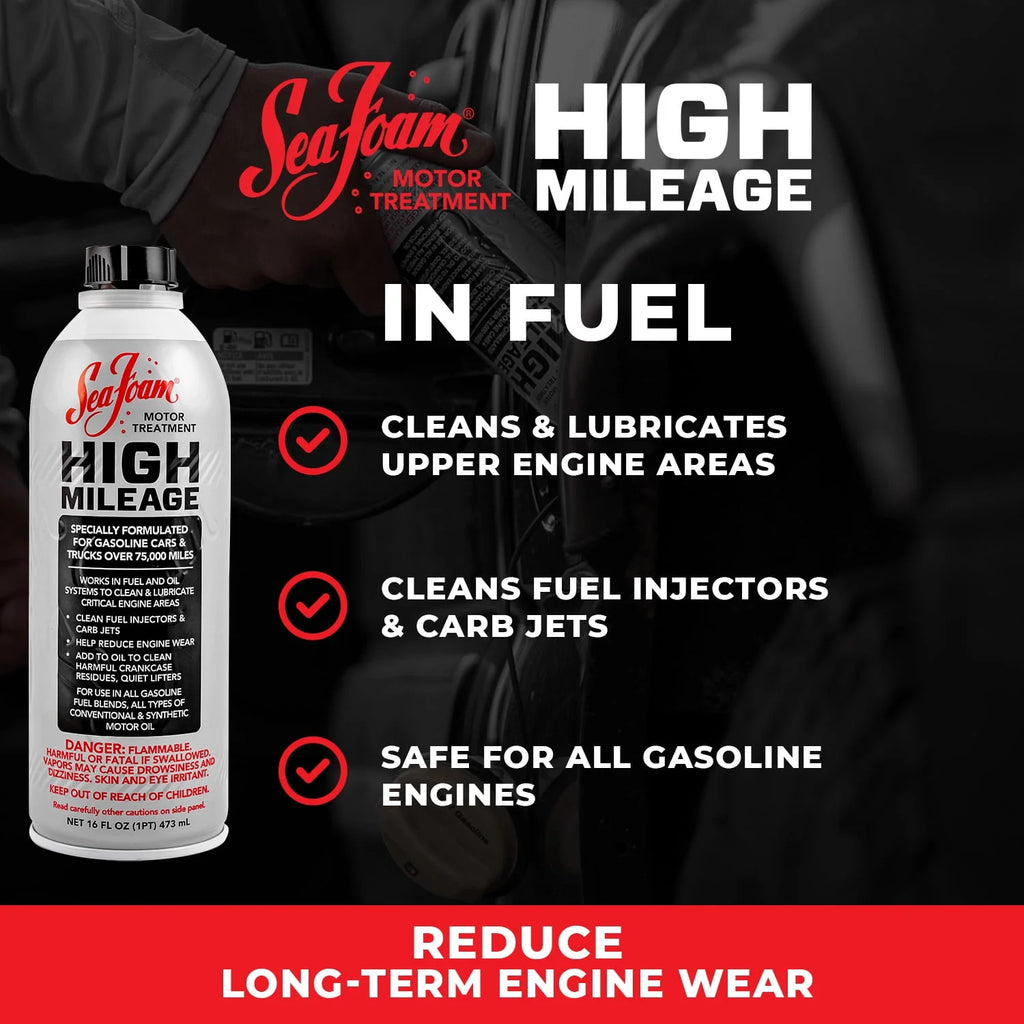 High Mileage Motor Treatment Additive, 16 oz Y738397