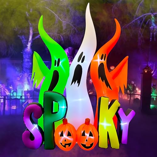 8 FT LED Lighted Inflatable Ghosts V830597