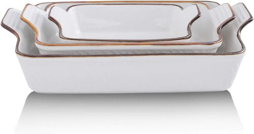 3 Piece Ceramic Bakeware Set, 9 x 13 Inches, Dark Blue H3578