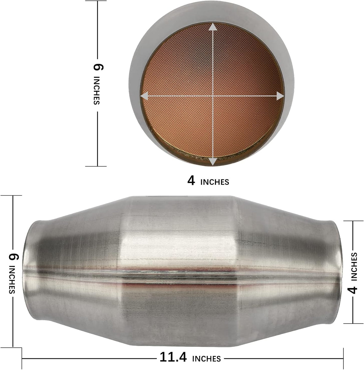 Universal Catalytic Converter Pack of 2 F7150
