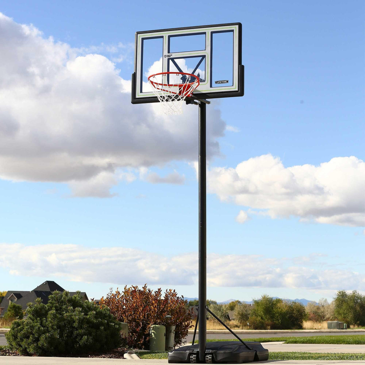 Adjustable Portable Basketball Hoop, 46 inch Polycarbonate K484803