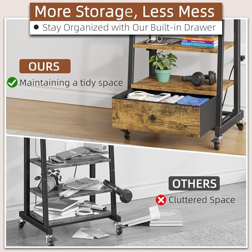 Rolling TV Stand with Wheels and Mount Z100768