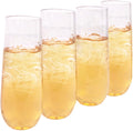 9 oz Clear Plastic Stemless Champagne Glass U99024