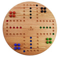 Solid Oak Wood Marbles Board Game 14 inch Diameter 4 Player T38134
